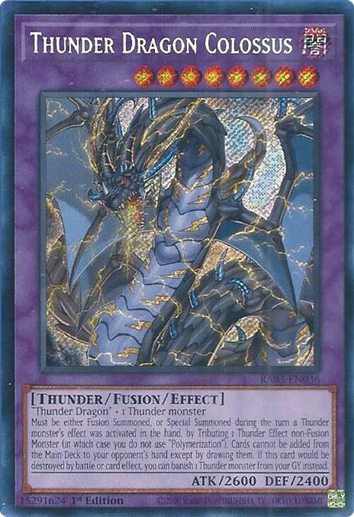 Thunder Dragon Colossus (Secret Rare) [RA03-EN036] Secret Rare | Card Merchant Takapuna