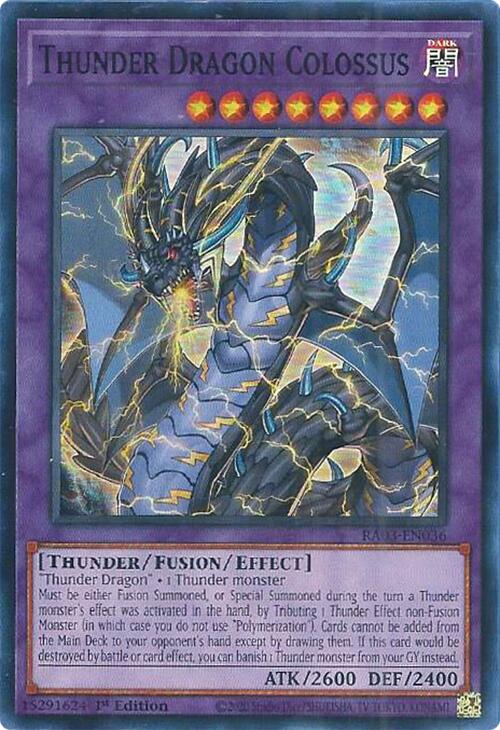 Thunder Dragon Colossus [RA03-EN036] Super Rare | Card Merchant Takapuna
