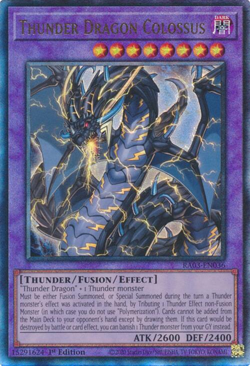 Thunder Dragon Colossus (UTR) [RA03-EN036] Prismatic Ultimate Rare | Card Merchant Takapuna