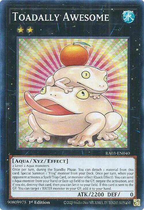 Toadally Awesome [RA03-EN040] Super Rare | Card Merchant Takapuna