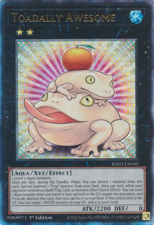Toadally Awesome (UTR) [RA03-EN040] Prismatic Ultimate Rare | Card Merchant Takapuna