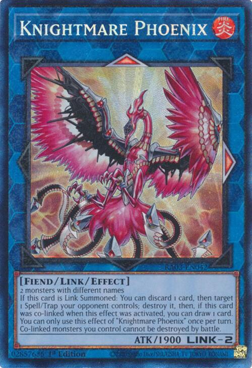 Knightmare Phoenix (CR) [RA03-EN042] Prismatic Collector's Rare | Card Merchant Takapuna