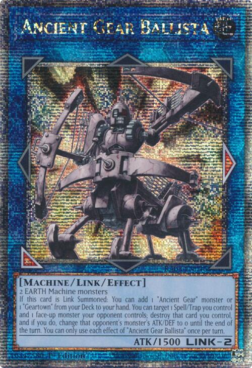Ancient Gear Ballista (Quarter Century Secret Rare) [RA03-EN046] Quarter Century Secret Rare | Card Merchant Takapuna
