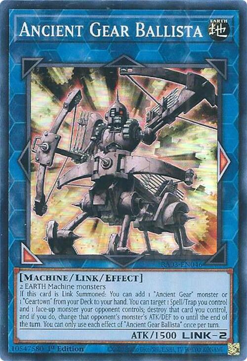 Ancient Gear Ballista [RA03-EN046] Super Rare | Card Merchant Takapuna