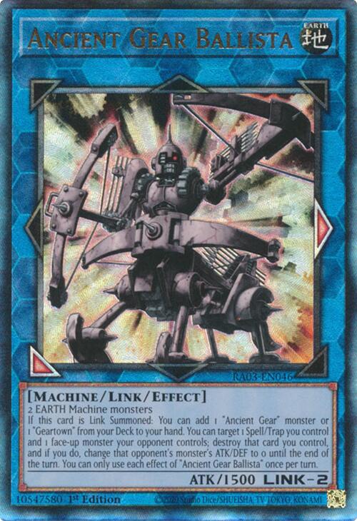 Ancient Gear Ballista (UTR) [RA03-EN046] Prismatic Ultimate Rare | Card Merchant Takapuna