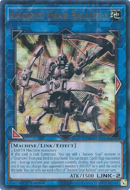 Ancient Gear Ballista (UR) [RA03-EN046] Ultra Rare | Card Merchant Takapuna