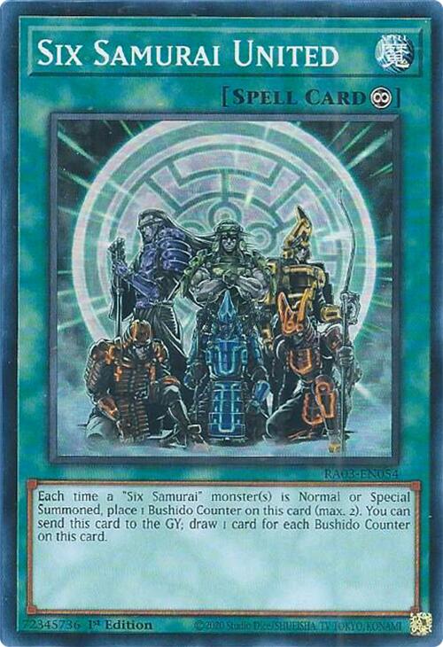 Six Samurai United [RA03-EN054] Super Rare | Card Merchant Takapuna