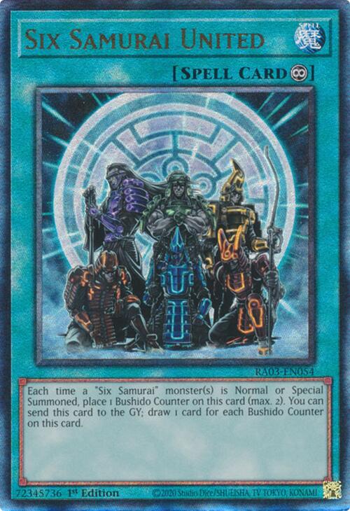 Six Samurai United (UTR) [RA03-EN054] Prismatic Ultimate Rare | Card Merchant Takapuna