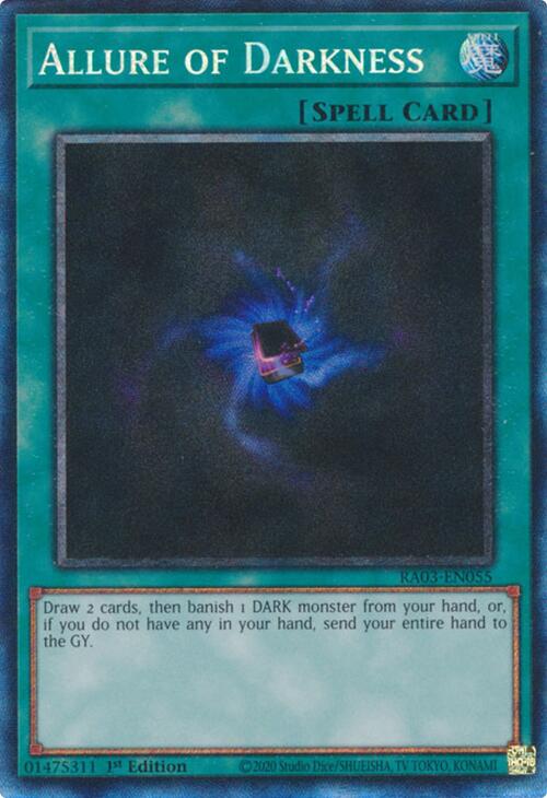 Allure of Darkness (CR) [RA03-EN055] Prismatic Collector's Rare | Card Merchant Takapuna