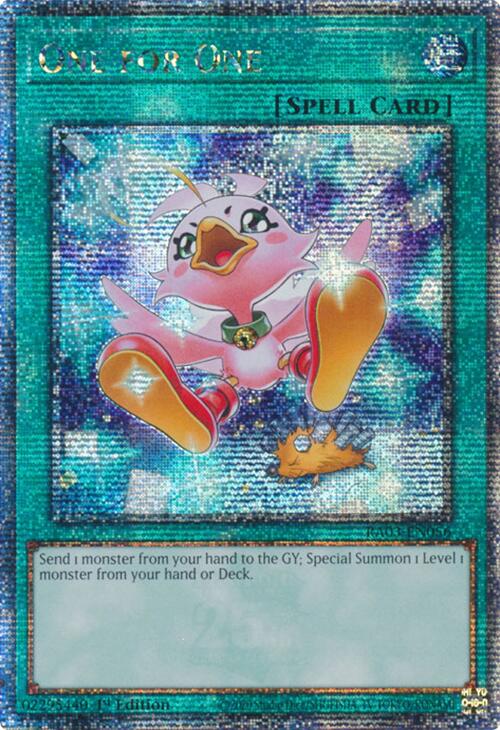 One for One (Alternate Art) (Quarter Century Secret Rare) [RA03-EN056] Quarter Century Secret Rare | Card Merchant Takapuna