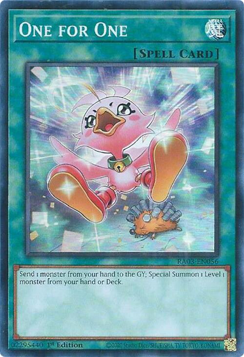 One for One (Alternate Art) [RA03-EN056] Super Rare | Card Merchant Takapuna