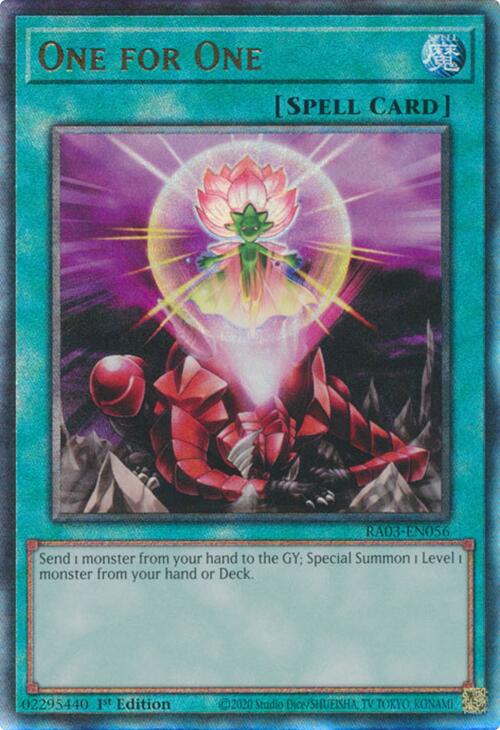 One for One (UTR) [RA03-EN056] Prismatic Ultimate Rare | Card Merchant Takapuna