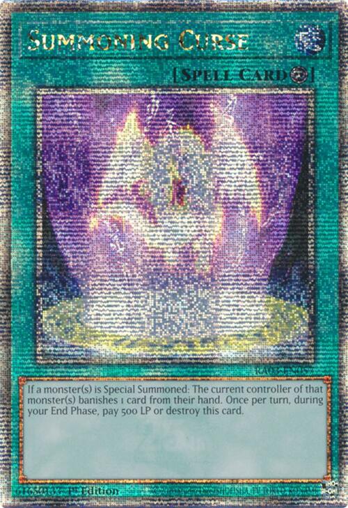 Summoning Curse (Quarter Century Secret Rare) [RA03-EN057] Quarter Century Secret Rare | Card Merchant Takapuna