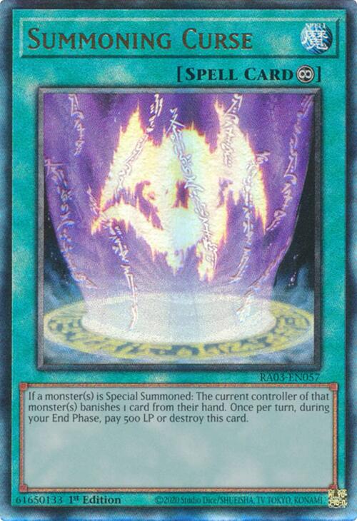 Summoning Curse (UTR) [RA03-EN057] Prismatic Ultimate Rare | Card Merchant Takapuna