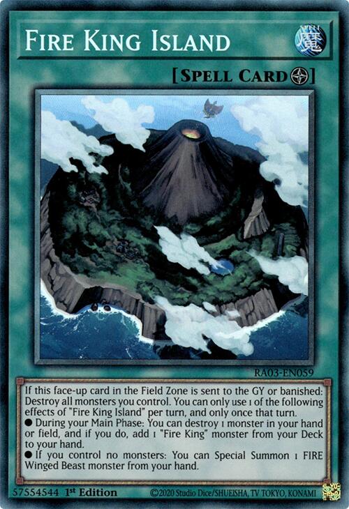 Fire King Island (CR) [RA03-EN059] Prismatic Collector's Rare | Card Merchant Takapuna