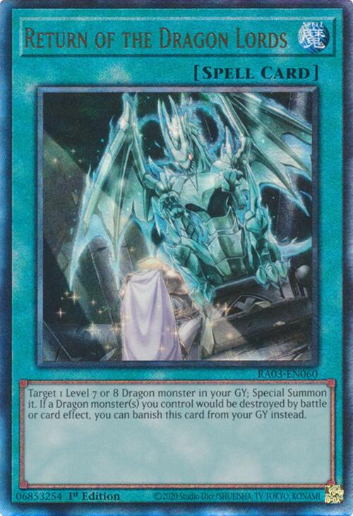 Return of the Dragon Lords (UTR) [RA03-EN060] Prismatic Ultimate Rare | Card Merchant Takapuna