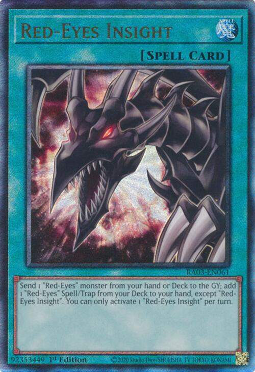 Red-Eyes Insight (UTR) [RA03-EN061] Prismatic Ultimate Rare | Card Merchant Takapuna