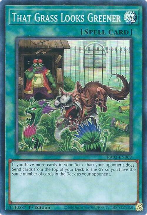 That Grass Looks Greener [RA03-EN063] Super Rare | Card Merchant Takapuna