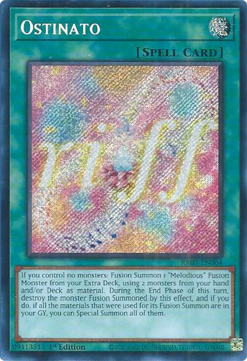 Ostinato (Secret Rare) [RA03-EN064] Secret Rare | Card Merchant Takapuna