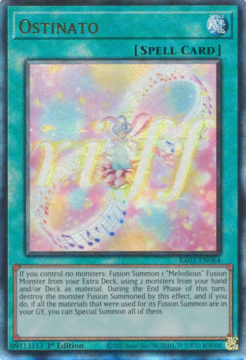 Ostinato (UTR) [RA03-EN064] Prismatic Ultimate Rare | Card Merchant Takapuna