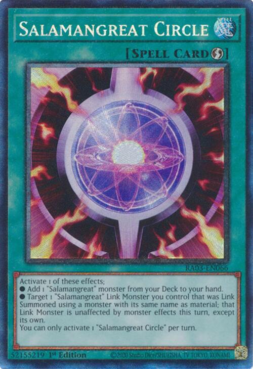 Salamangreat Circle (CR) [RA03-EN066] Prismatic Collector's Rare | Card Merchant Takapuna