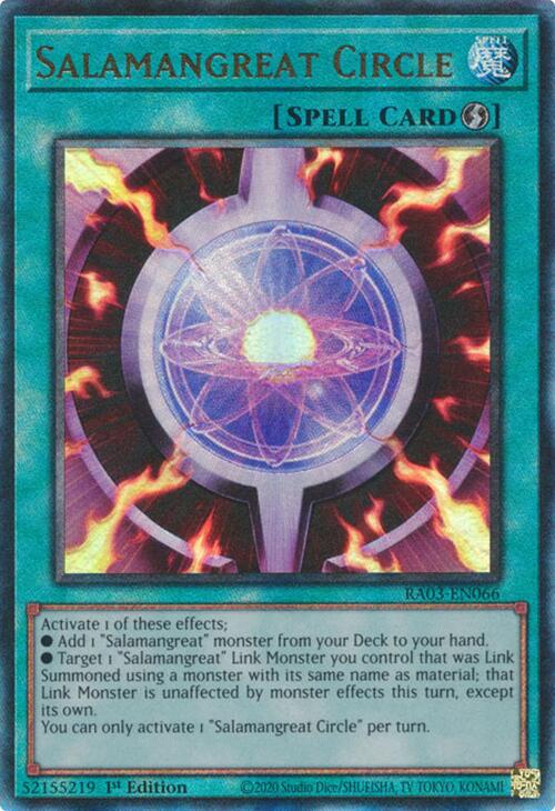 Salamangreat Circle (UTR) [RA03-EN066] Prismatic Ultimate Rare | Card Merchant Takapuna