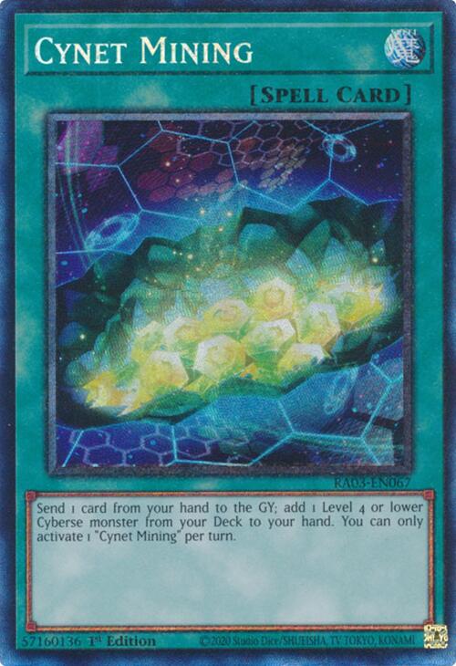 Cynet Mining (CR) [RA03-EN067] Prismatic Collector's Rare | Card Merchant Takapuna