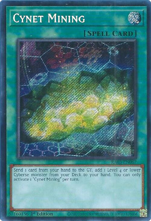 Cynet Mining (Secret Rare) [RA03-EN067] Secret Rare | Card Merchant Takapuna