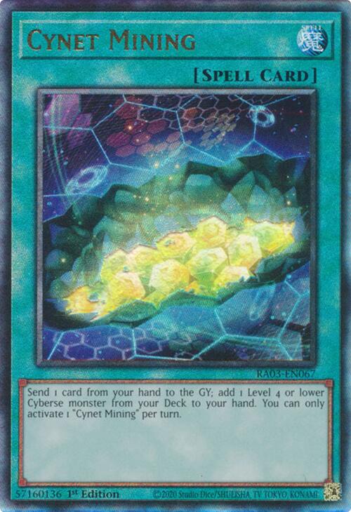 Cynet Mining (UTR) [RA03-EN067] Prismatic Ultimate Rare | Card Merchant Takapuna