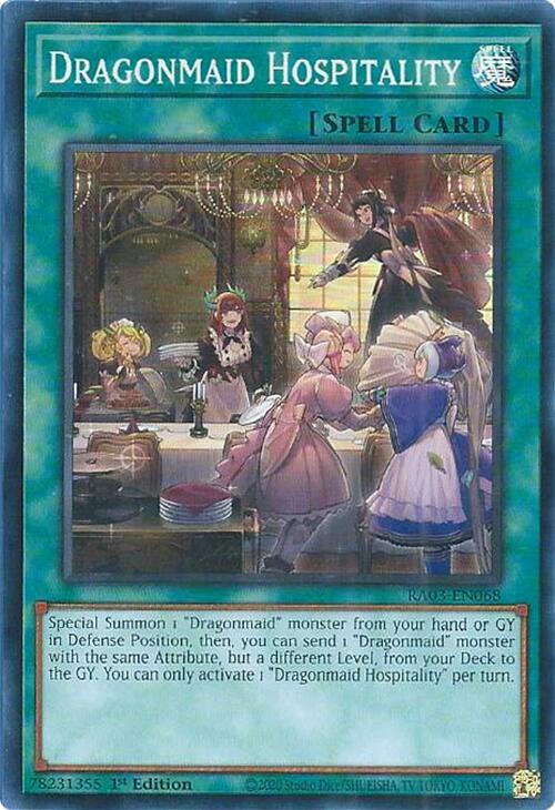 Dragonmaid Hospitality [RA03-EN068] Super Rare | Card Merchant Takapuna