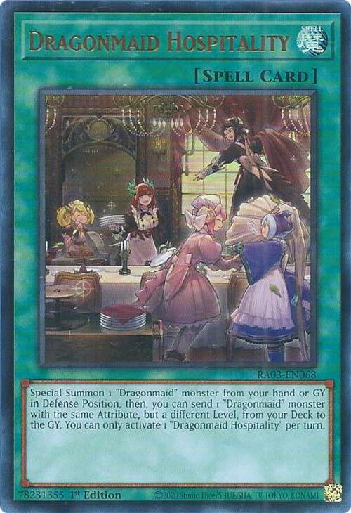Dragonmaid Hospitality (UR) [RA03-EN068] Ultra Rare | Card Merchant Takapuna