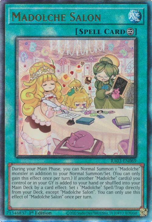 Madolche Salon (UTR) [RA03-EN069] Prismatic Ultimate Rare | Card Merchant Takapuna