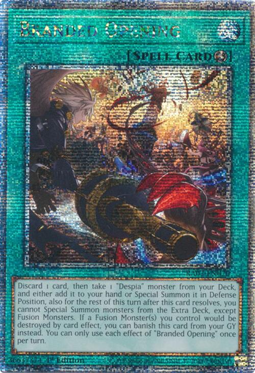 Branded Opening (Quarter Century Secret Rare) [RA03-EN070] Quarter Century Secret Rare | Card Merchant Takapuna