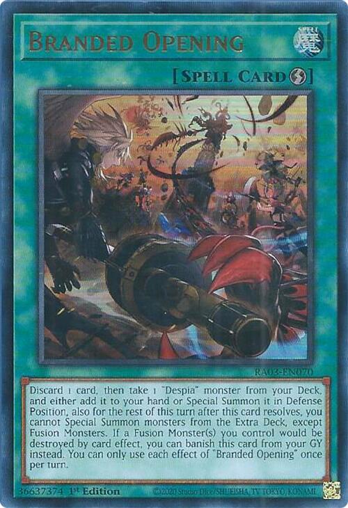 Branded Opening (UR) [RA03-EN070] Ultra Rare | Card Merchant Takapuna