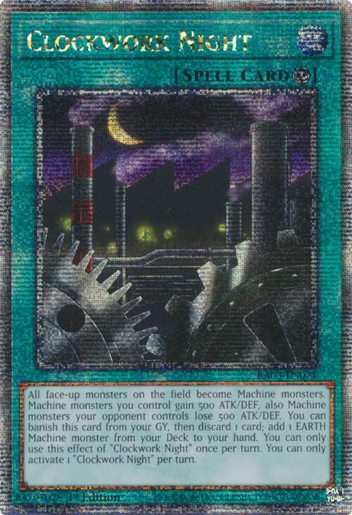 Clockwork Night (Quarter Century Secret Rare) [RA03-EN071] Quarter Century Secret Rare | Card Merchant Takapuna