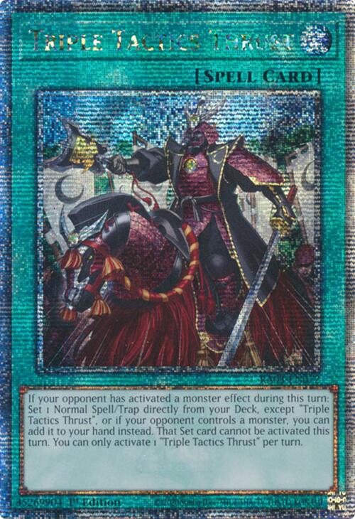 Triple Tactics Thrust (Quarter Century Secret Rare) [RA03-EN072] Quarter Century Secret Rare | Card Merchant Takapuna