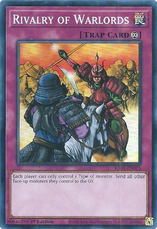Rivalry of Warlords [RA03-EN075] Super Rare | Card Merchant Takapuna