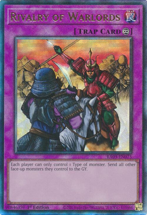 Rivalry of Warlords (UTR) [RA03-EN075] Prismatic Ultimate Rare | Card Merchant Takapuna