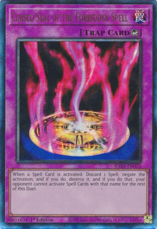 Cursed Seal of the Forbidden Spell (UTR) [RA03-EN076] Prismatic Ultimate Rare | Card Merchant Takapuna