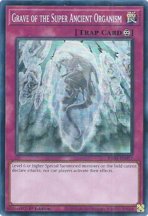 Grave of the Super Ancient Organism [RA03-EN077] Super Rare | Card Merchant Takapuna