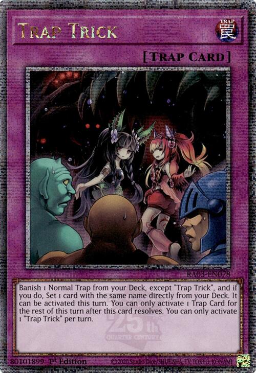 Trap Trick (Quarter Century Secret Rare) [RA03-EN078] Quarter Century Secret Rare | Card Merchant Takapuna
