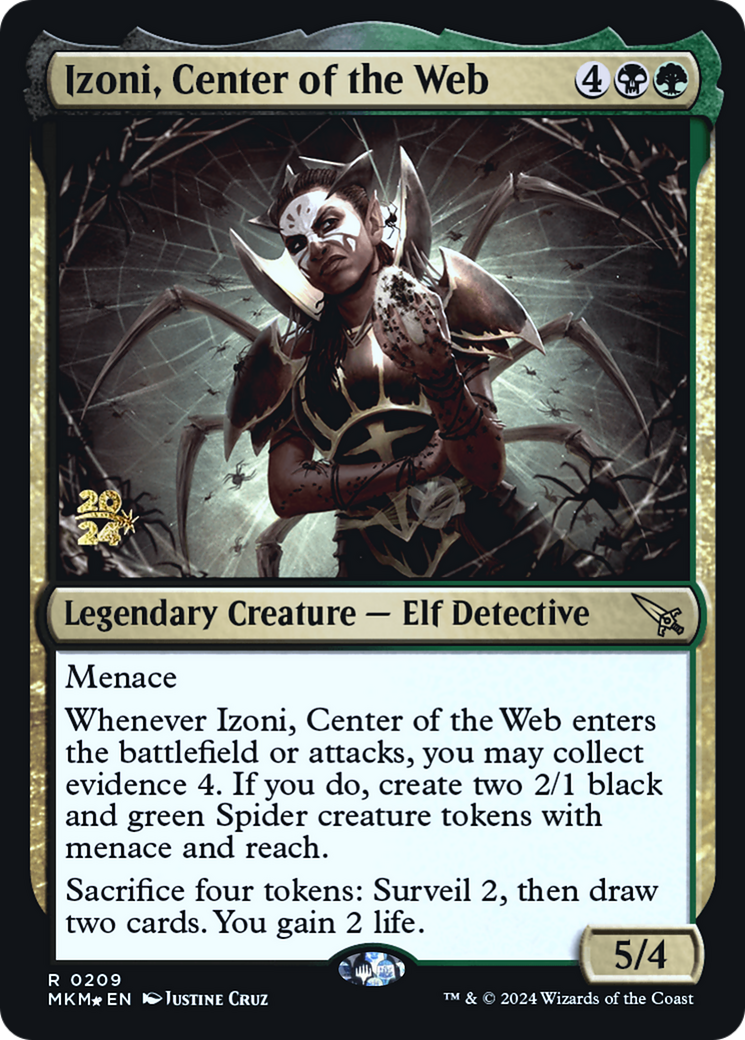 Izoni, Center of the Web [Murders at Karlov Manor Prerelease Promos] | Card Merchant Takapuna
