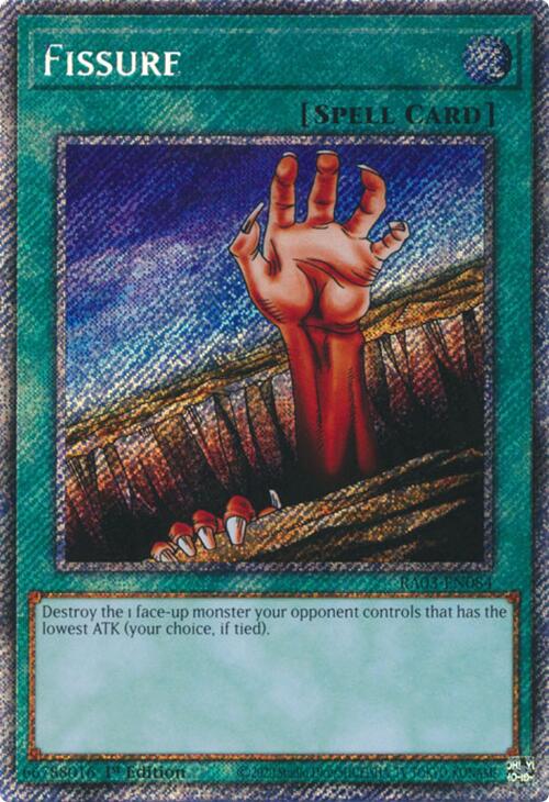 Fissure (Platinum Secret Rare) [RA03-EN084] Platinum Secret Rare | Card Merchant Takapuna