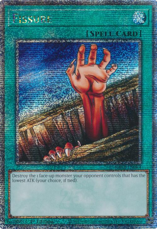 Fissure (Quarter Century Secret Rare) [RA03-EN084] Quarter Century Secret Rare | Card Merchant Takapuna