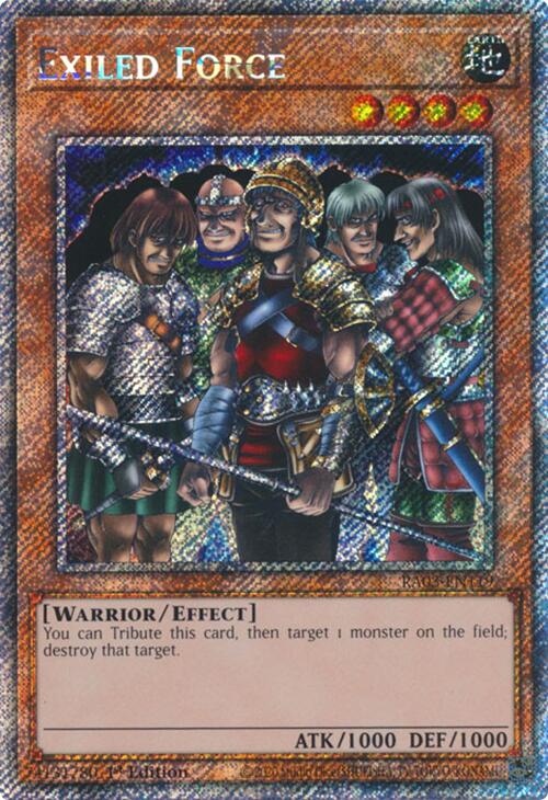 Exiled Force (Platinum Secret Rare) [RA03-EN119] Platinum Secret Rare | Card Merchant Takapuna