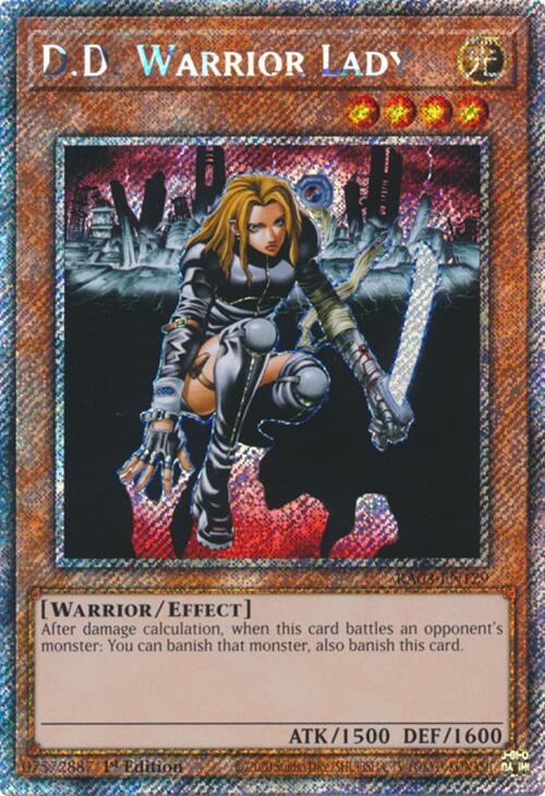D.D. Warrior Lady (Platinum Secret Rare) [RA03-EN129] Platinum Secret Rare | Card Merchant Takapuna