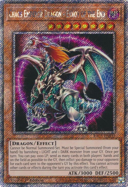 Chaos Emperor Dragon - Envoy of the End (Platinum Secret Rare) [RA03-EN133] Platinum Secret Rare | Card Merchant Takapuna