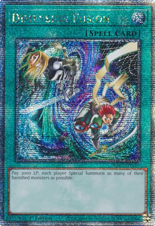 Dimension Fusion (Quarter Century Secret Rare) [RA03-EN136] Quarter Century Secret Rare | Card Merchant Takapuna