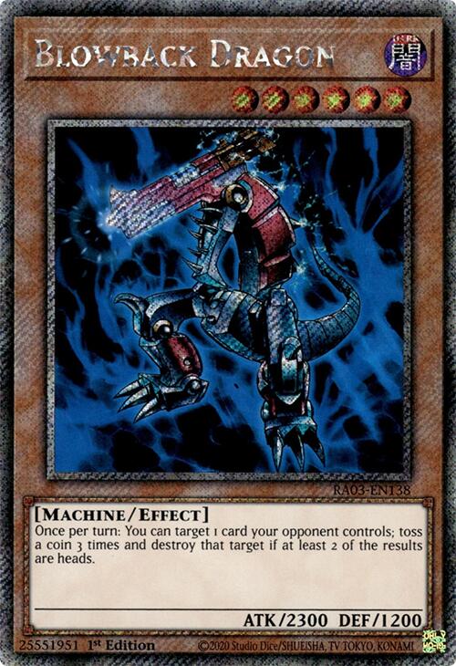 Blowback Dragon (Platinum Secret Rare) [RA03-EN138] Platinum Secret Rare | Card Merchant Takapuna
