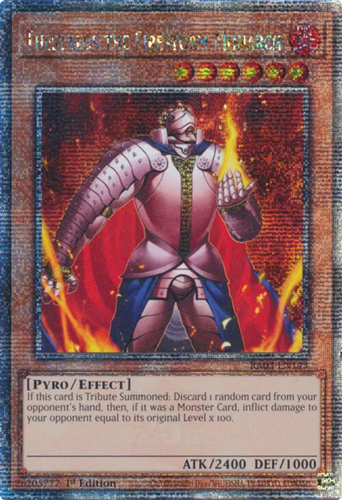 Thestalos the Firestorm Monarch (Quarter Century Secret Rare) [RA03-EN143] Quarter Century Secret Rare | Card Merchant Takapuna